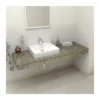 Sapho Tailor Rockstone wastafelblad 120x50cm, uitvoering L 8 Afbeelding 1 Sapho Tailor Rockstone wastafelblad 120x50cm, uitvoering L