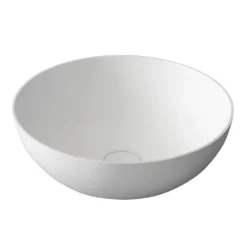 Afbeelding 1 Sapho Thin waskom, Rockstone Ø39cm, mat wit