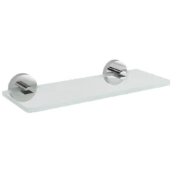 Afbeelding 1 Sapho X-Round Glazen planchet 30cm, chroom/helder glas