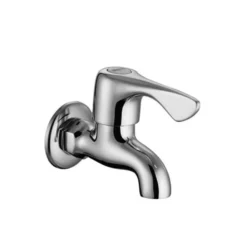 Afbeelding 1 Aqualine Wandgemonteerde koudwaterkraan 1/2", chroom