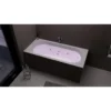 Afbeelding 11 Polysan Viva B whirlpoolbad, 185x80x47cm, Highline Hydro-Air, chroom