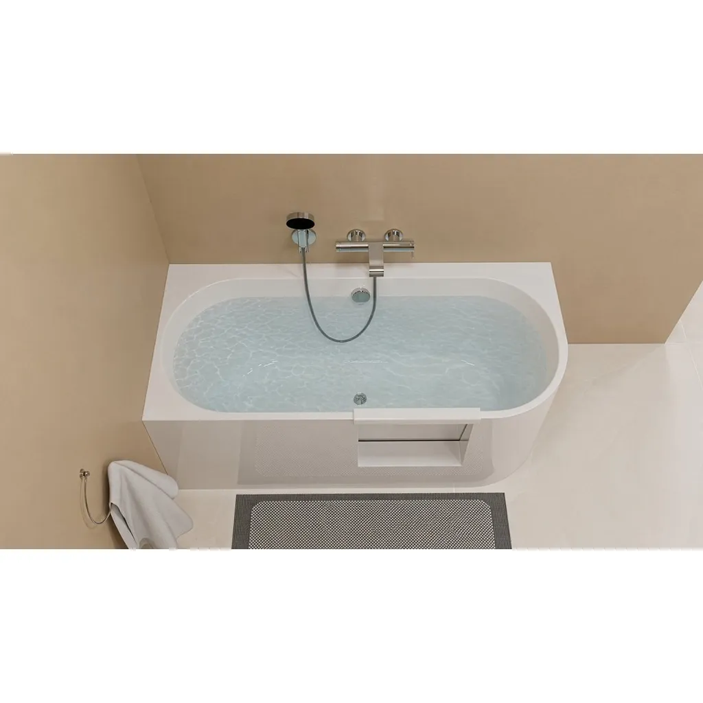 Polysan Portas L-vormig asymmetrisch bad met deur, 160x75x60cm, wit 12 Afbeelding 12 Polysan Portas L-vormig asymmetrisch bad met deur, 160x75x60cm, wit