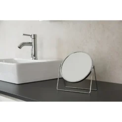 Afbeelding 2 Ridder Summer Staande scheerspiegel, Ø16cm, dubbelzijdig, chroom