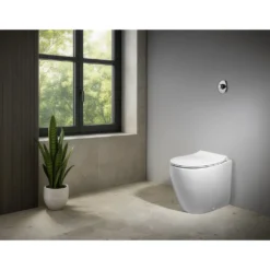 Afbeelding 2 Isvea Sentimenti Wc Toiletpot, randloos, 36x52cm, S-sifon/P-sifon, wit