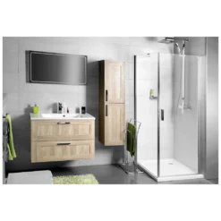 Afbeelding 2 Sapho Slim Keramische meubelwastafel 90x46,5cm, wit