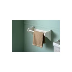 Afbeelding 2 Sapho Retro Handdoekstang houder 50x17cm, oud wit