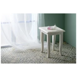 Afbeelding 2 Sapho Retro Kruk 33x45x33cm, oud wit