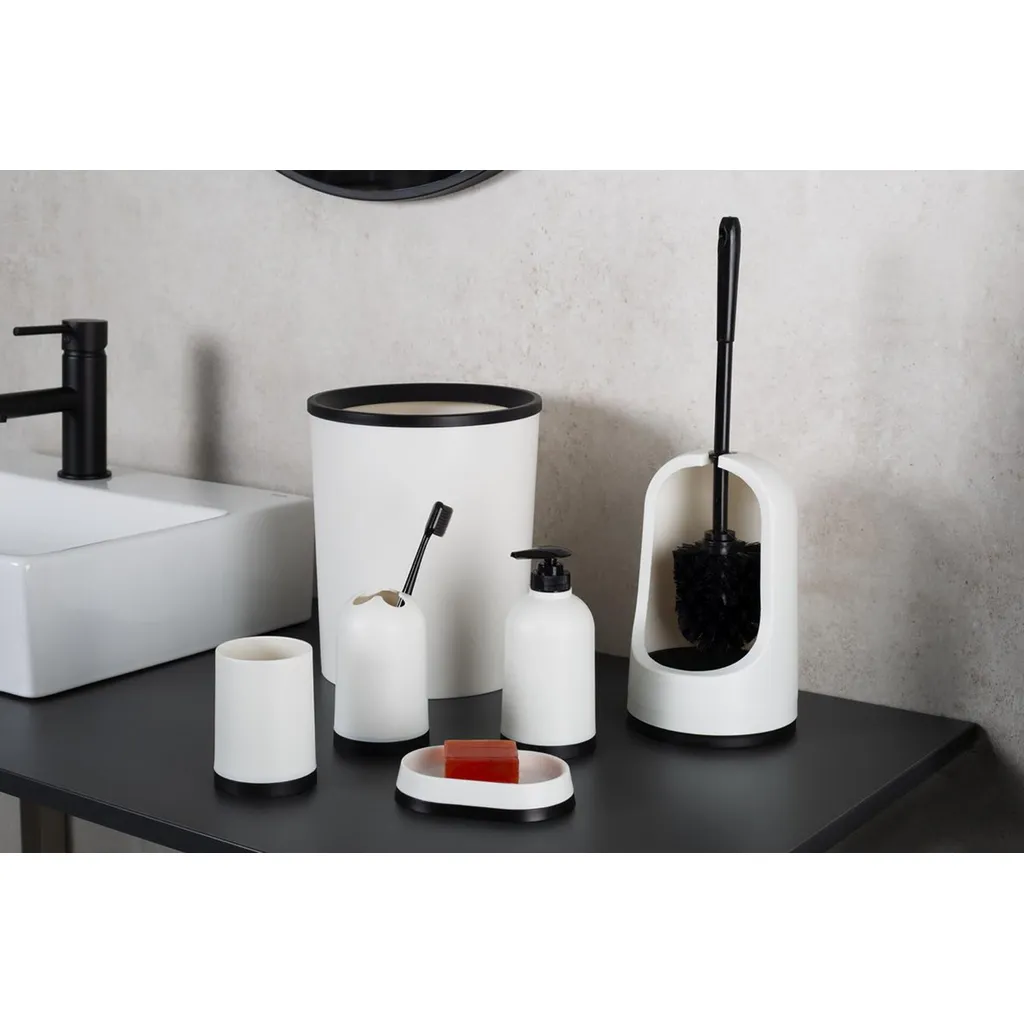 Ridder Plain 6-stuk set van badkamer accessoires wit