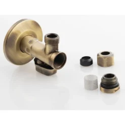 Afbeelding 2 Sapho Antea Hoekstopkraan 1/2"x3/8", brons