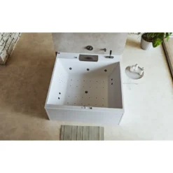 Afbeelding 2 Polysan Came Falls Poolmaster Whirlpoolbad, 175x175x50cm, chroom