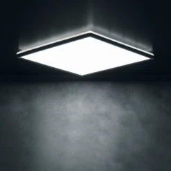 Afbeelding 2 Miledo Azpo Plafond LED-lamp 30x30cm, 17,5W, 3000/4000/6000K, IP54, mat zwart