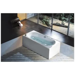 Afbeelding 2 Polysan Astra B rechthoekig bad 165x75x48cm, wit