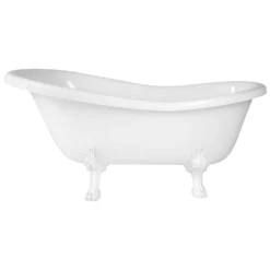 Afbeelding 2 Polysan Retro Vrijstaand bad 168x76,2x70cm, wit, witte poten