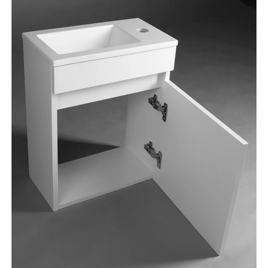 Bruckner Torin Wastafelonderkast inclusief wastafel 37x50x18cm, wit 2 Afbeelding 2 Bruckner Torin Wastafelonderkast inclusief wastafel 37x50x18cm, wit