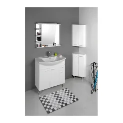 Afbeelding 2 Aqualine Zoja Hoekmeubel 35x76x35cm, wit