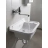 Aqualine 35 Wandgemonteerde mengkraan, 10cm hartafstand, flat uitloop 16cm, chroom 4 Afbeelding 2 Aqualine 35 Wandgemonteerde mengkraan, 10cm hartafstand, flat uitloop 16cm, chroom