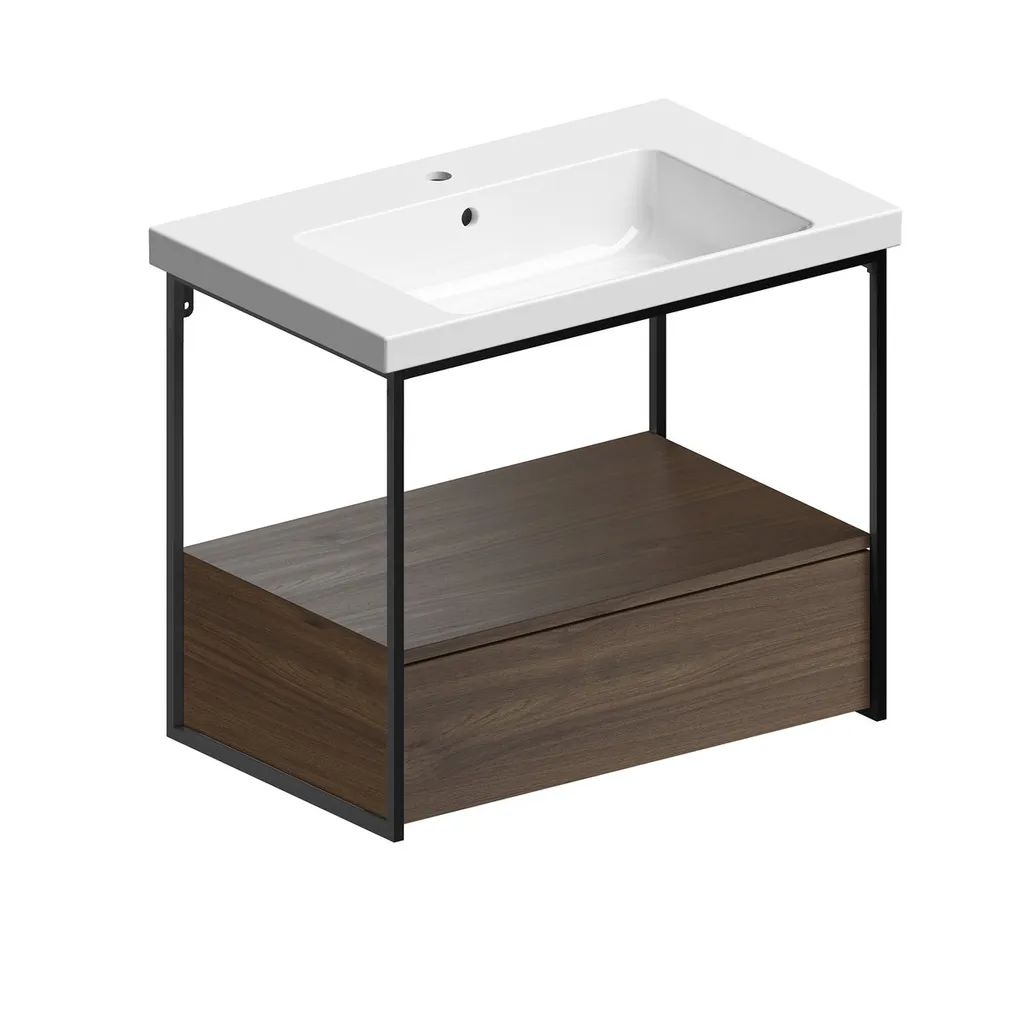 GSI Norm Keramische wastafel 80x50cm, wit ExtraGlaze 2 Afbeelding 2 GSI Norm Keramische wastafel 80x50cm, wit ExtraGlaze