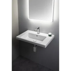 Afbeelding 2 GSI Norm Keramische wastafel 70x40cm, wit ExtraGlaze