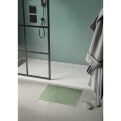 Afbeelding 2 Gedy Fuzzy Badmat, 60x100cm, 100% polyester, antislip, groen
