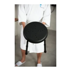 Afbeelding 2 Ridder Handicap Badkamerkruk, Ø45cm, zwart