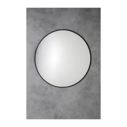 Afbeelding 2 Sapho Arowana Ronde spiegel met lijst Ø80cm, mat zwart
