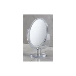 Afbeelding 2 Gedy Staande scheerspiegel, 16,2x13,5cm, dubbelzijdig, transparant