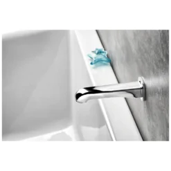 Afbeelding 2 Sapho Dreamart Wandgemonteerde uitloop, chroom