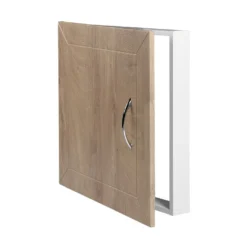 Afbeelding 2 Aqualine Wandinspectieluik 60x60cm, eiken platina