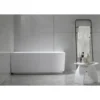 Afbeelding 2 Aqualine Tibera Strip L vrijstaand hoekbad, 150x75cm, wit