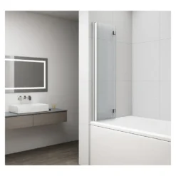 Afbeelding 2 Polysan Rota Badwand 120cm, helder glas