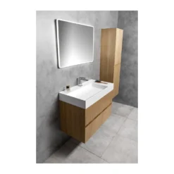 Afbeelding 2 Sapho Filena Wastafelonderkast 82x51,5x43cm, eiken