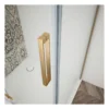 Afbeelding 2 Gelco Trinity Gold Matt Rechthoekige douchecabine 120x110cm hoekinstap, matglas