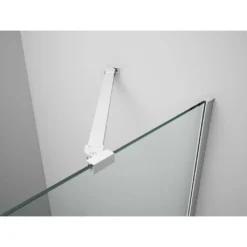 Afbeelding 2 Gelco Trinity Chrome Rechthoekige douchecabine 80x80cm hoekinstap, matglas, rechts