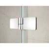Afbeelding 2 Gelco Trinity Chrome Rechthoekige douchecabine 80x90cm, matglas, links