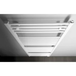 Afbeelding 2 Aqualine Direct Badkamerradiator met zij aansluiting 45x132cm, wit