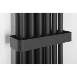 Afbeelding 2 Sapho Fede Badkamerradiator 150x30,6cm, 6 elementen, mat zwart