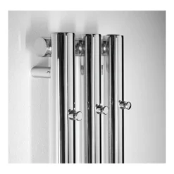Afbeelding 2 Sapho Pilon Badkamerradiator 19,6x180cm, met 3 haken, chroom