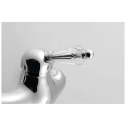 Afbeelding 2 Sapho Kirké Crystal Wandgemonteerde mengkraan hendel kristal, chroom