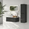 Afbeelding 2 Sapho Kerala Wastafelonderkast 100x35x47,5cm, 1x lade, mat antraciet