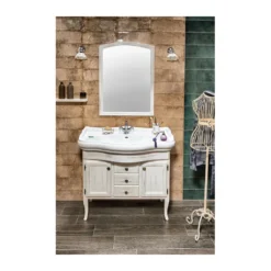 Afbeelding 2 Sapho Badkamermeubelset RETRO 100, oud wit