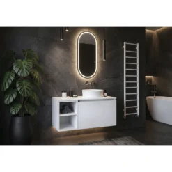 Afbeelding 2 Sapho Lorea Rockstone wastafelblad 171x1,2x52,5cm, mat wit