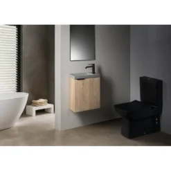 Afbeelding 2 Sapho Latus X wastafelonderkast 39,4x50x22cm, eiken Sherwood