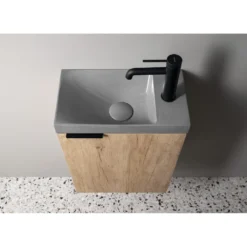 Afbeelding 2 Sapho Latus X wastafelonderkast 39,4x50x22cm, wit