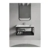 Afbeelding 2 GSI Pura Wastafelframe 82x46cm, mat zwart