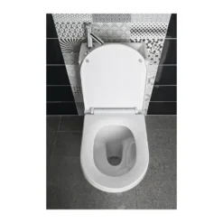 Afbeelding 2 Aqualine Hygie Duobloktoilet met wastafel, S-sifon/P-sifon, wit