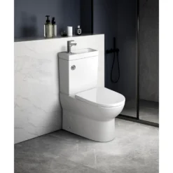 Afbeelding 2 Aqualine Jalta Soft Close toiletzitting, eenvoudig afneembaar, wit