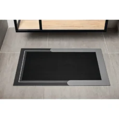 Afbeelding 2 Aqualine Absorberende badmat 60x120cm, grijs