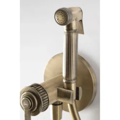Afbeelding 2 Sapho Versi Inbouwbidetmengkraan met handdouche met stopknop, brons