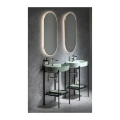 Afbeelding 2 Sapho Puno Zuil onder de wastafel 55x79,5x39,6cm, zwart