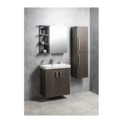 Afbeelding 2 Sapho Theia Hoge opbergkast 35x138x29,3cm, links/rechts/Pine Rustic